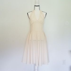 Vintage Ivory Marilyn Monroe Halter Dress